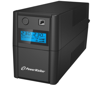 UPS (zasilacz awaryjny) UPS POWER WALKER 650VA 2X230V PL OUT USB LCD